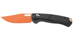 Benchmade Taggedout 15535OR-01, Magnacut, Carbon, Pocket Knife For Hunting