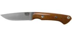 Bark River Featherweight Fox River CPM 3V Natural Canvas, Red Liner Hunting Knife