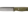 Bark River Aurora A2 Green Canvas Micarta Red Liner, Bushcraft Knife