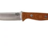 Bark River Gunny A2, Natural Canvas Micarta, Red Liners, Brown Sheath