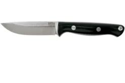 Bark River Bravo EDC CPM 154 Black Canvas Micarta, Rampless