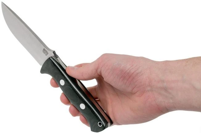 Bark River Bravo 1 CPM 154, Black Canvas Micarta - Image 6