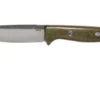 Bark River Bravo 1 CPM 154 Field Knife, Green Canvas Micarta