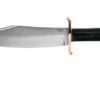 Bark River V-44 Bowie A2 Black Canvas Micarta, Brass Double Quillion, Bowie-knife