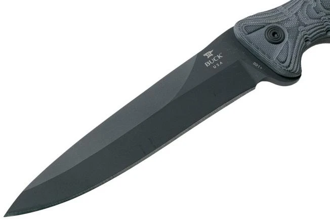 Buck Ground Combat Knife Spear Point 891BKS Sniper Grey GCK Survival Knife - Image 3