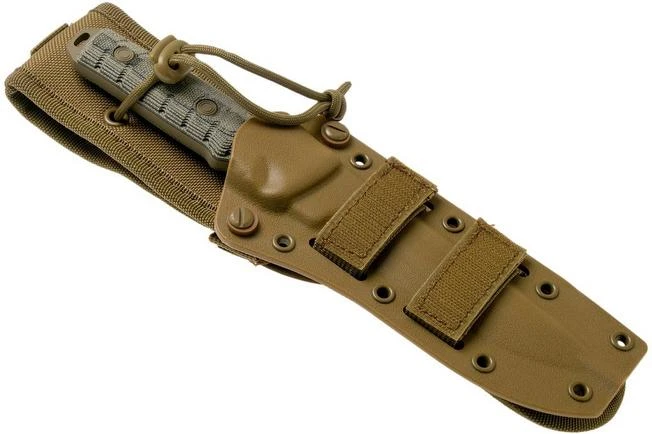 Buck Ground Combat Knife Spear Point 891BRS Coyote Brown GCK Survival Knife - Image 6