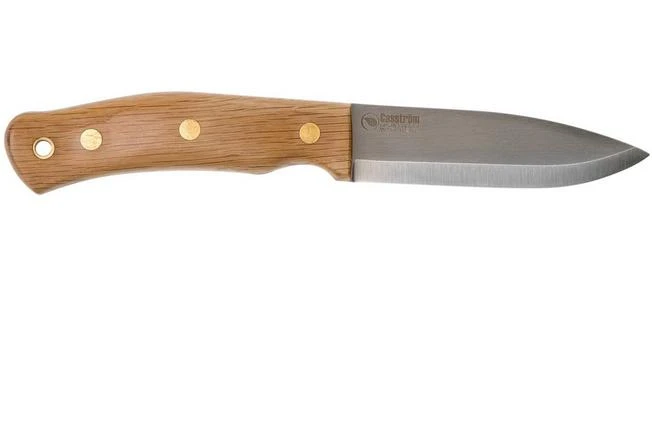 Casström No. 10 Swedish Forest Knife Oak Wood, Sleipner Scandi Grind 13101 - Image 2