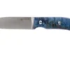 Casström No. 10 Swedish Forest Knife Blue Curly Birch, 14C28N Flat Grind