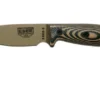 ESEE Model 3 Dark Earth Blade 3D Coyote-Black G10 Survival Knife 3PMDE-005 Black Sheath + Belt Clip
