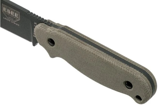 ESEE Laser Strike Tactical Gunsmoke LS-PTG Survival Knife With Kydex Sheath + Belt Clip - Image 5