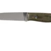 EnZo Trapper 115 - Elmax Flat - Green Canvas Micarta - 2067 With Firesteel