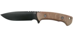 Rick Hinderer Ranch Harpoon Spanto Black DLC Natural Micarta Survival Knife