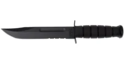 KA-BAR USMC 1214 Partly Serrated, Kraton, Kydex Sheath
