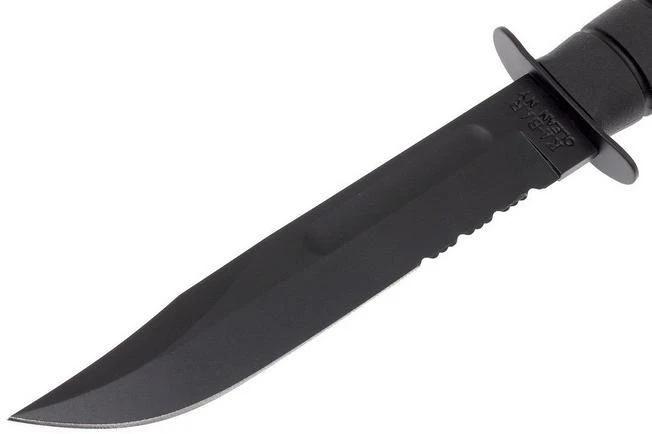 KA-BAR USMC 1214 Partly Serrated, Kraton, Kydex Sheath - Image 2