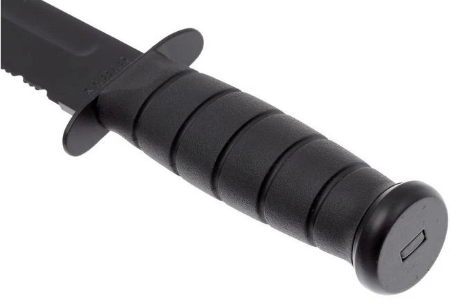KA-BAR USMC 1214 Partly Serrated, Kraton, Kydex Sheath - Image 4