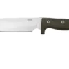 LionSteel M7 CVG Satin, Green Canvas Micarta Fixed Knife, Molletta Design
