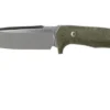 LionSteel T5-CVG Green Canvas Micarta Satin Fixed Knife