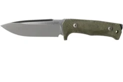 LionSteel T5-CVG Green Canvas Micarta Satin Fixed Knife