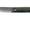 LT Wright Pronghorn, O1, Matte Black Micarta, Leather Sheath, Bushcraft Knife