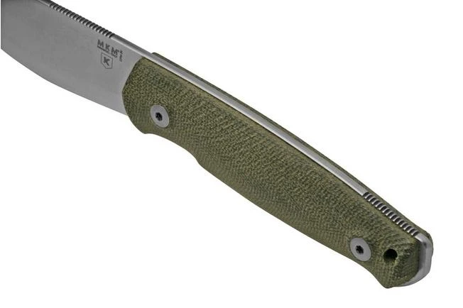 MKM Normar CPM 3V Green Micarta, Knivesandtools Exclusive, Bushcraft Knife - Image 4
