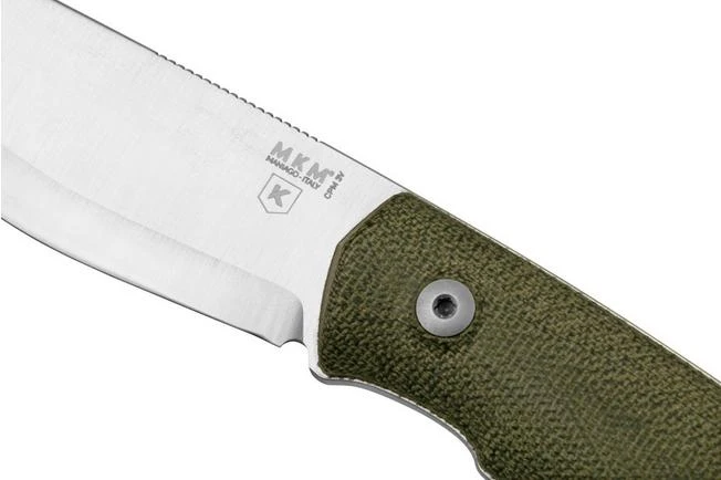 MKM Normar CPM 3V Green Micarta, Knivesandtools Exclusive, Bushcraft Knife - Image 6