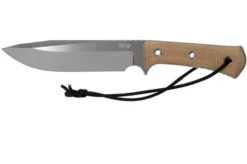 TRC Knives Apocalypse, Elmax, Natural Canvas Micarta, Survival Knife