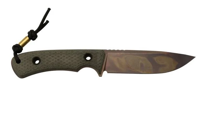 TRC Knives South Pole Apo Finish Green Canvas Micarta, Survival Knife - Image 2