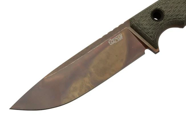 TRC Knives South Pole Apo Finish Green Canvas Micarta, Survival Knife - Image 3