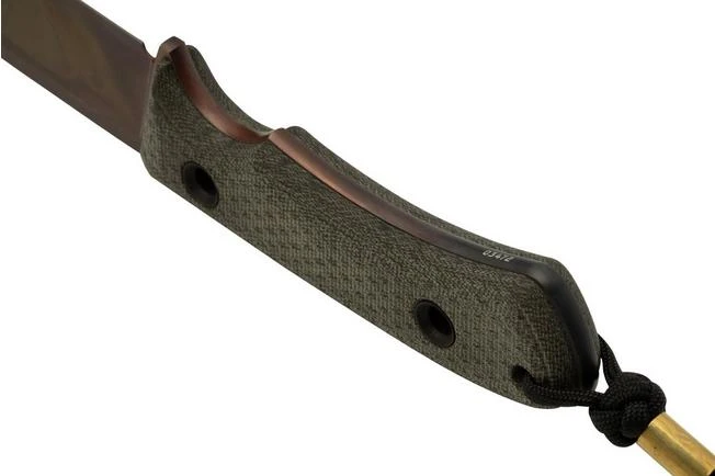 TRC Knives South Pole Apo Finish Green Canvas Micarta, Survival Knife - Image 4