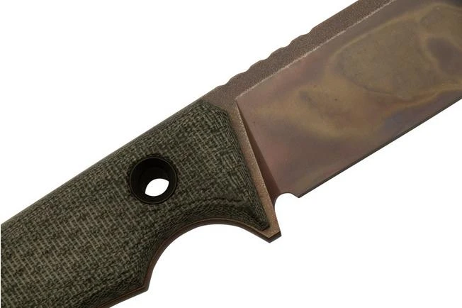 TRC Knives South Pole Apo Finish Green Canvas Micarta, Survival Knife - Image 5