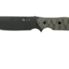 White River Knives GTI 4.5 Black & OD Green Canvas Micarta, Justin Gingrich Design