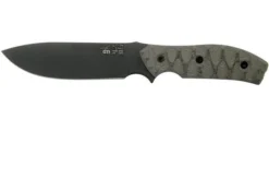 White River Knives GTI 4.5 Black & OD Green Canvas Micarta, Justin Gingrich Design